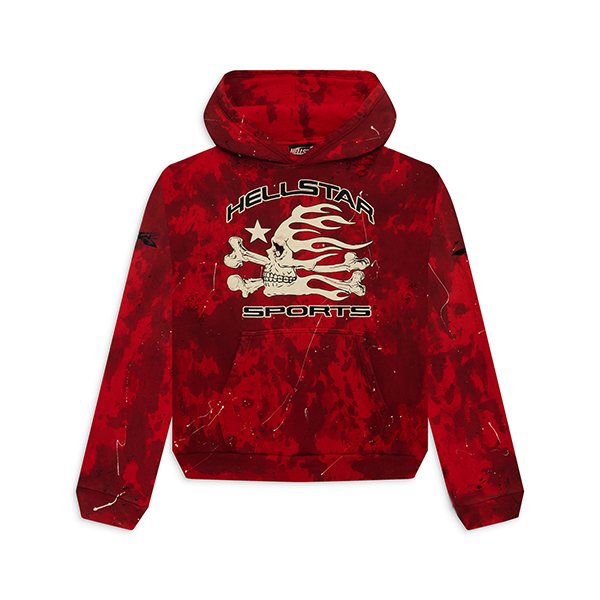 Hellstar Sports Red Tye Dye Skull