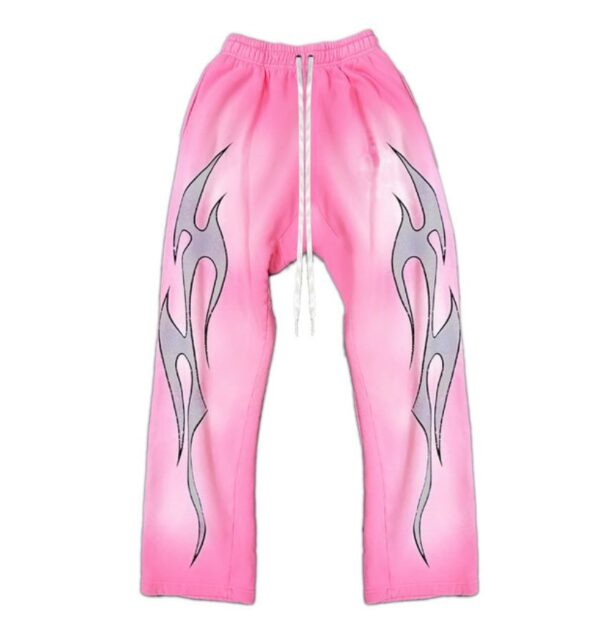 Buy Premium Quality Hellstar Studios Flame Sweatpants Pink