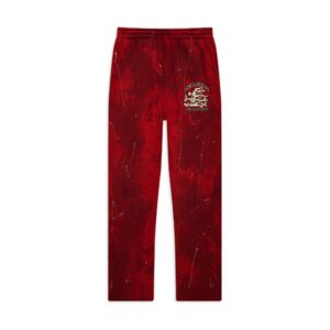 Premium Hellstar Studios Red Tye Dye Sweatpants