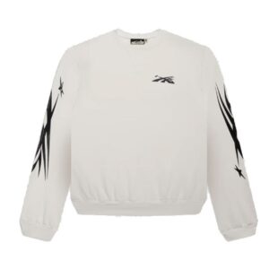 Buy Premium Quality Hellstar Studios White Crewneck Sweatshirt at 40% Sale